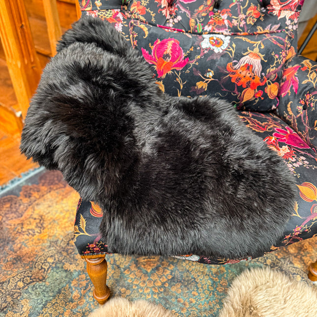 Sheepskin Rug in Black - Single