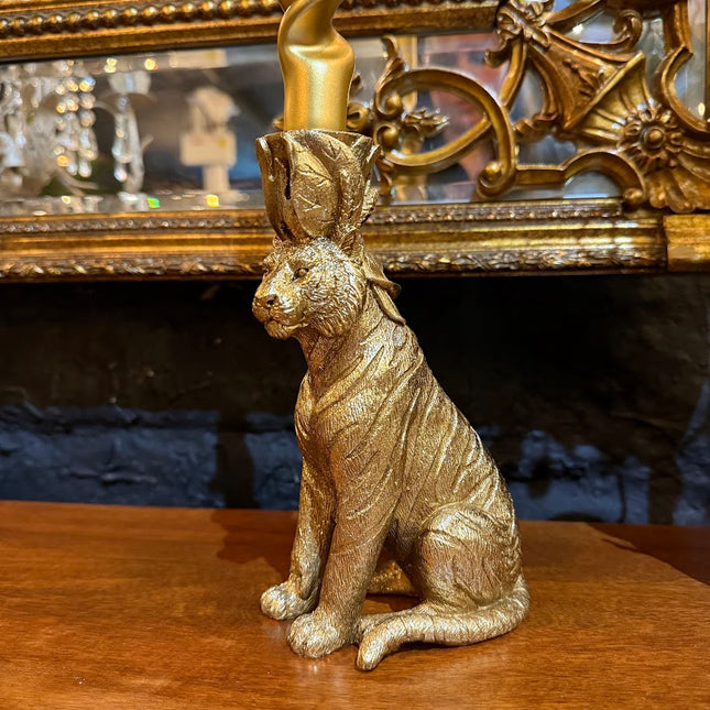 Sitting Tiger Candle Holder