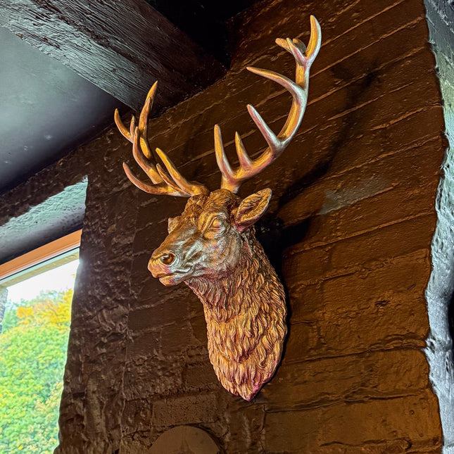 Silver Stag Wall Head