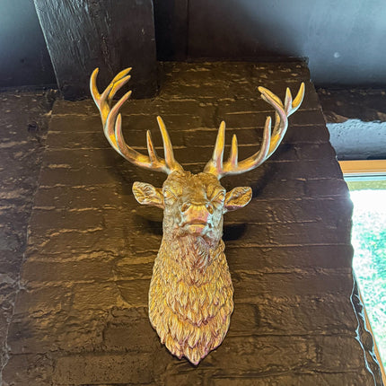 Silver Stag Wall Head