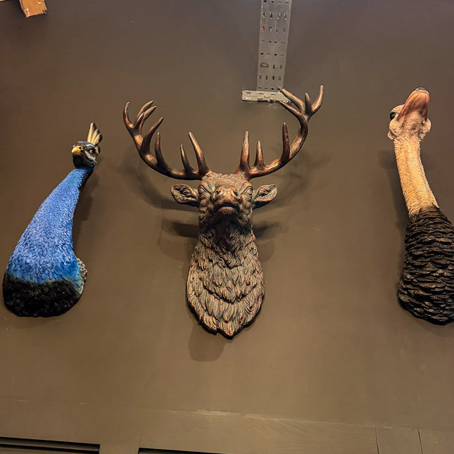 Bronze Stag Wall Head