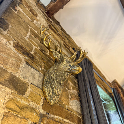 Gold Stag Wall Head