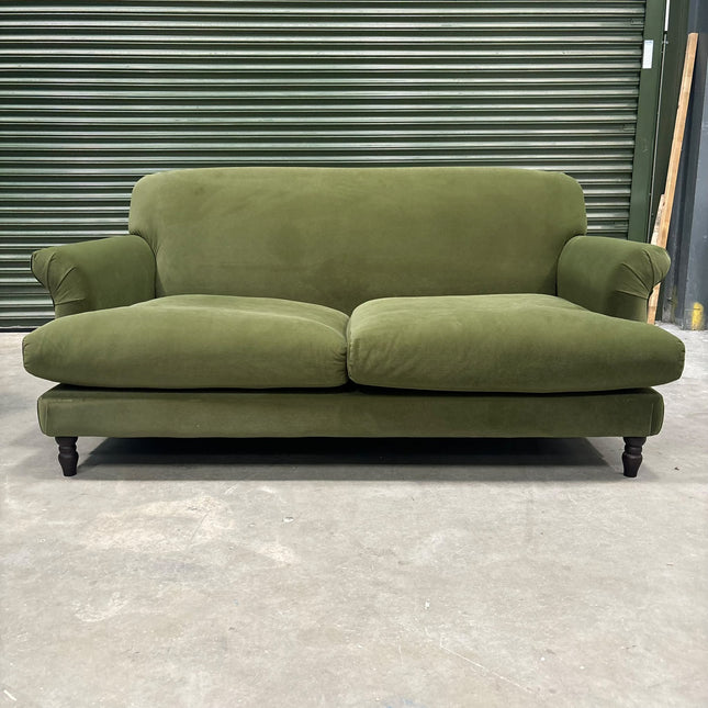 Truffle 2 Seater Sofa in Royal Olive - Ex Display