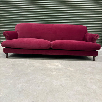 Truffle 4 Seater Sofa in Royal Red Berry - Ex Display