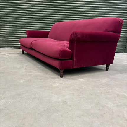 Truffle 4 Seater Sofa in Royal Red Berry - Ex Display