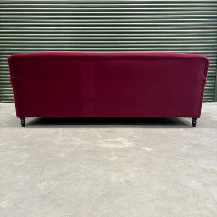 Truffle 4 Seater Sofa in Royal Red Berry - Ex Display
