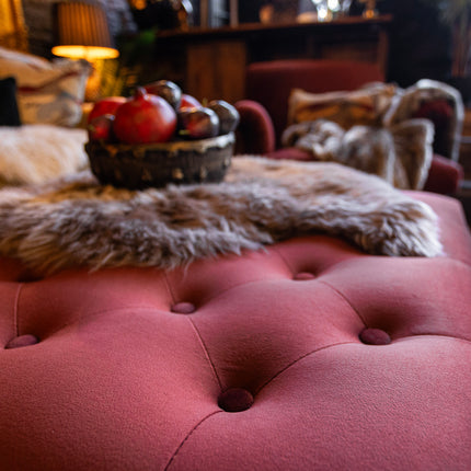 Truffle Storage Footstool in Plush Velvet