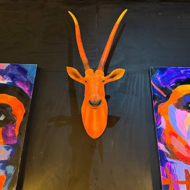 Orange Antelope Wall Head