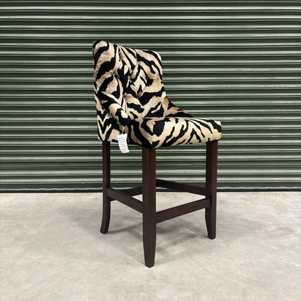 Oskar Bar Stool in Zebra Cream - Clearance