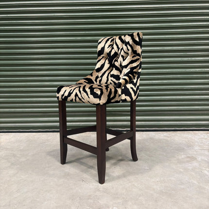 Oskar Bar Stool in Zebra Cream - Clearance
