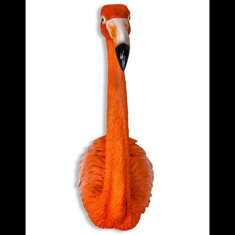 Animal Head Flamingo (26 x 24 x 72cm approx.)
