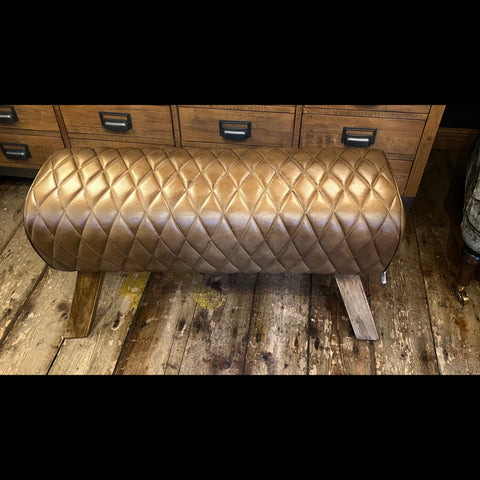 Bench Leather Brown Pommel Horse