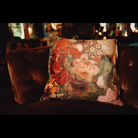 ZZZZ Cushion Limited Edition in Liberty Autumn Bliss Velvet (55 x 55cm) Feather Filled