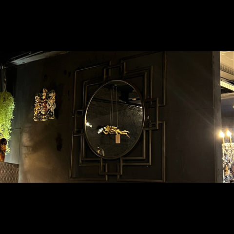 ZZZZ Empire Square Mirror Brass (110 x 5 x 110cm)