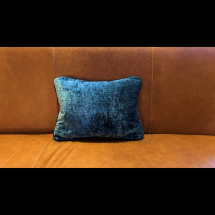 Feather Cushion Eternity Turquoise Bolster (43 x 33cm) To Order