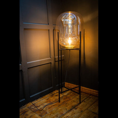 Glass Dome Floor Lamp Large (47 x 47 x 140cm)
