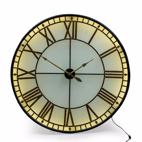 Clock Westminster Back lit Large (120 x 120 x 10cm)