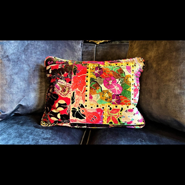 Feather Cushion Barcelona Magenta Small Bolster (43 x 33cm) To Order