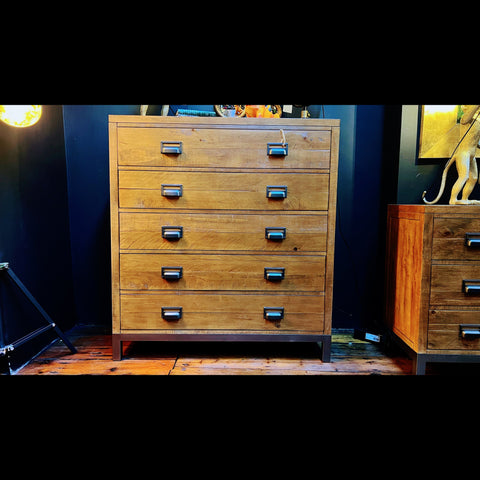 5 Drawer Tall Cabinet (110 x 42 x 120cm)