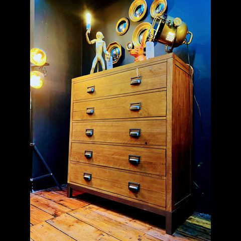 5 Drawer Tall Cabinet (110 x 42 x 120cm)